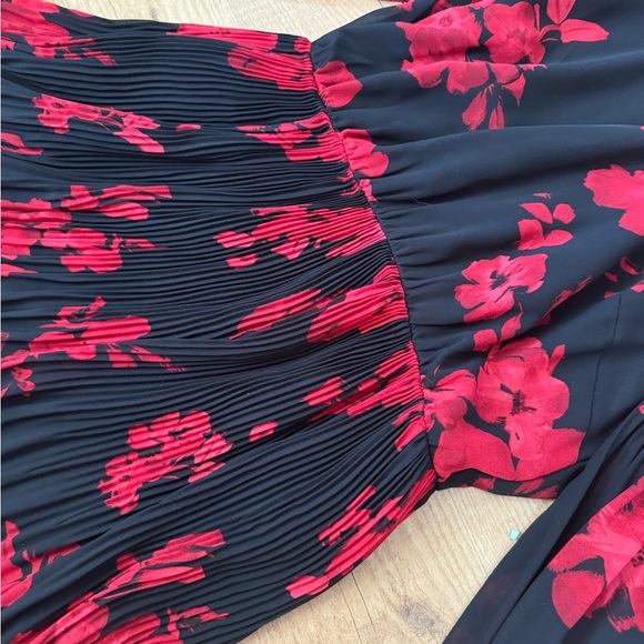 Floral evening dress | sz. 8 - Picture 4 of 6